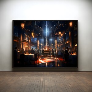 Retro Gatsby's Piano Magic Premium Poster on Matte Paper - Decoration Wall Gift Idea