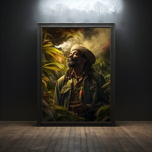 Jamaica Man Jungle Premium Poster on Matte Paper - Decoration Wall Gift Idea