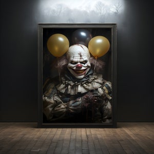 Clown Horror Premium Poster on Matte Paper - Decoration Wall Gift Idea