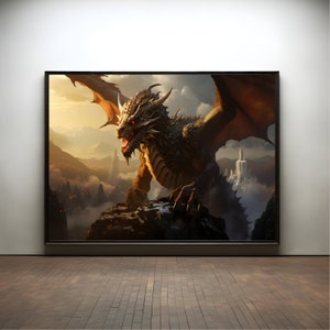 Dragon Vermithrax Premium Poster on Matte Paper - Decoration Wall Gift Idea
