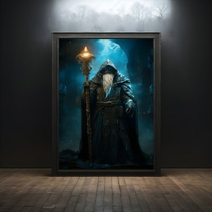 Magician premium poster on matte paper - decoration wall gift idea
