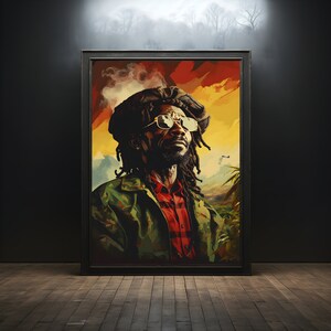 Jamaica Man Reggae Premium Poster on Matte Paper - Decoration Wall Gift Idea