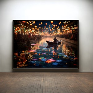Japanese festival premium poster on matte paper - decoration wall gift idea
