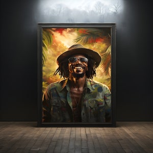 Jamaica Man Premium Poster on Matte Paper - Decoration Wall Gift Idea