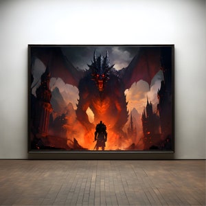 Flames of Honor Premium Poster on Matte Paper - Decoration Wall Gift Idea