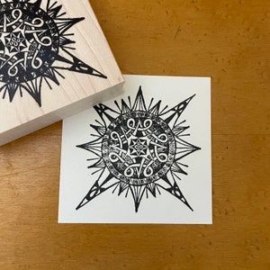 Ankh Sun Rubber Stamp, Sun Stamp, Journal and Scrapbook Supply, Art Journal Stamp. 62