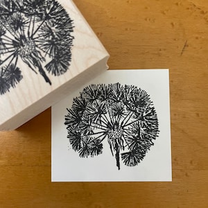 Timbro di gomma con testa di dente di leone (S), timbro di dente di leone, fornitura per diario e album di ritagli, timbro per diario d'arte. 43