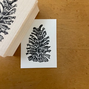 Pinecone (M) Rubber Stamp, Pinecone Stamp, Journal and Scrapbook Supply, Art Journal Stamp. 46