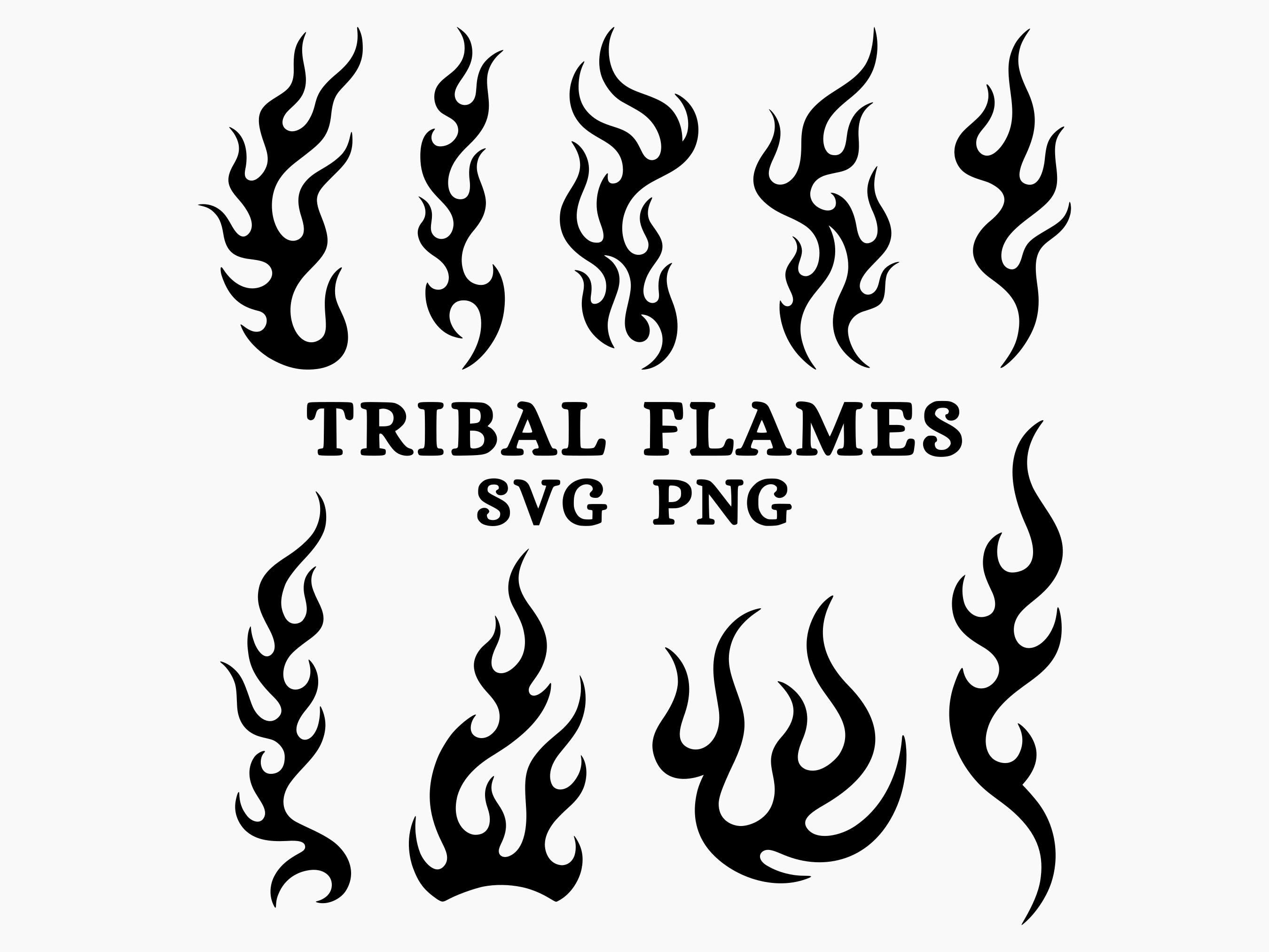 トライバル フレイム SVG、PNG、トライバル タトゥー、トライバル