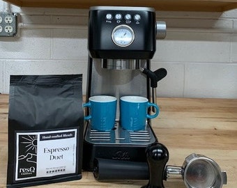 resQ Espresso Duett ... Dunkle Röstung Single Origin Blend Specialty Coffee 12 oz