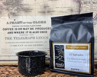 resQ Coffees El Salvador Medium+ Roast Single Origin Specialty Coffee 12 oz