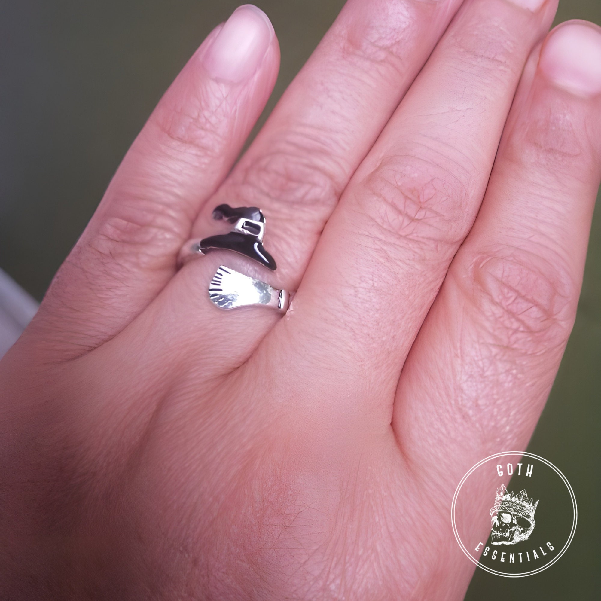 Halloween Witch Ring Witch Broom Ring Witch Hat Ring Halloween Jewelry