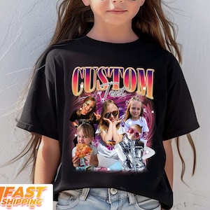 Custom Bootleg Youth Toddler Shirt, Custom Face Kids Shirt, Custom Kids Photo Shirt, Custom Baby Shirt With Photo, Birthday Shirt Kids