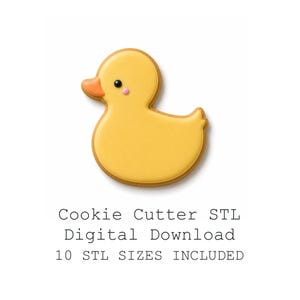 Duck Cookie Cutter STL Bundle, 10 Sizes, Sharp Edge (Digital Download)