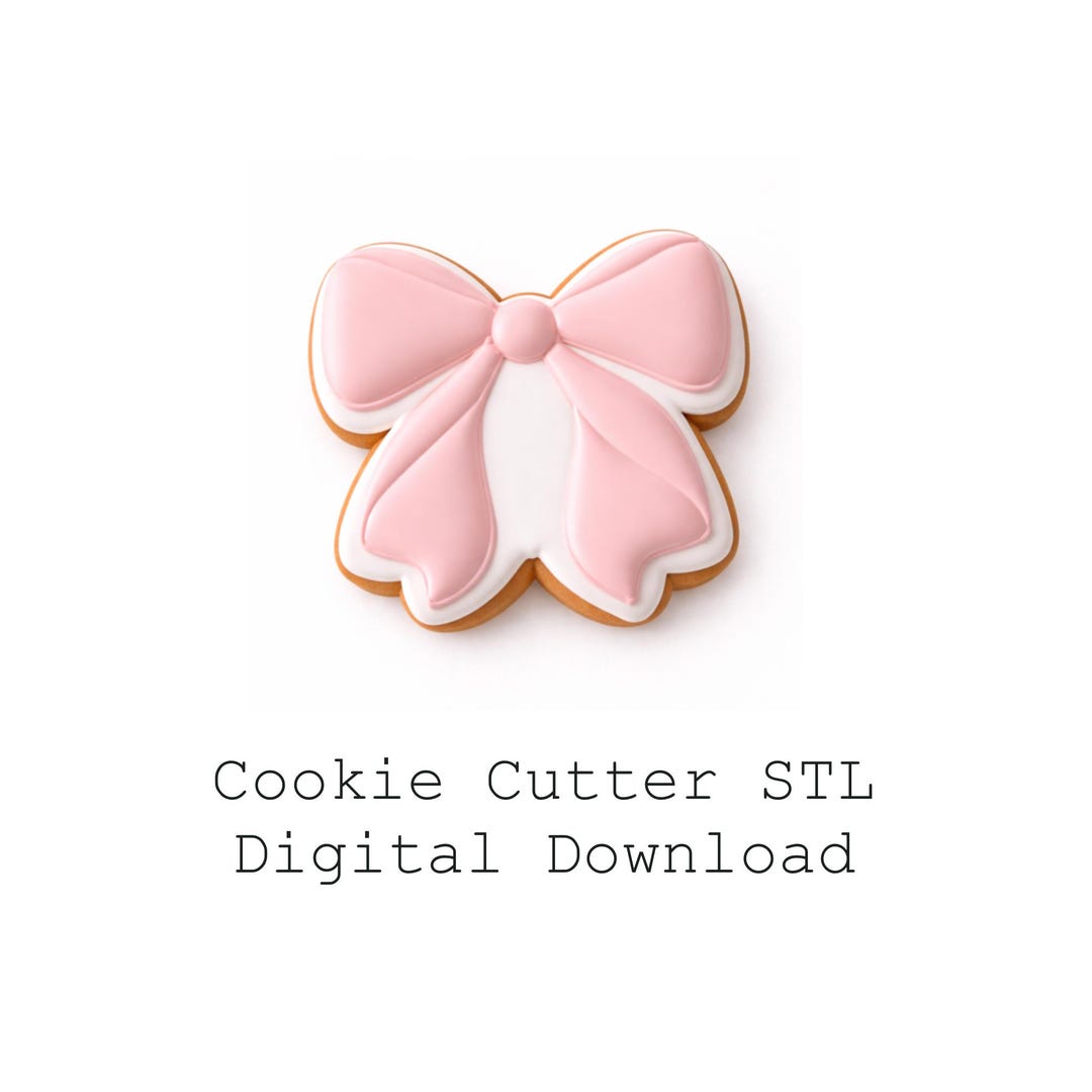 Bow Cookie Cutter STL File | 3D Print File - Etsy Australia