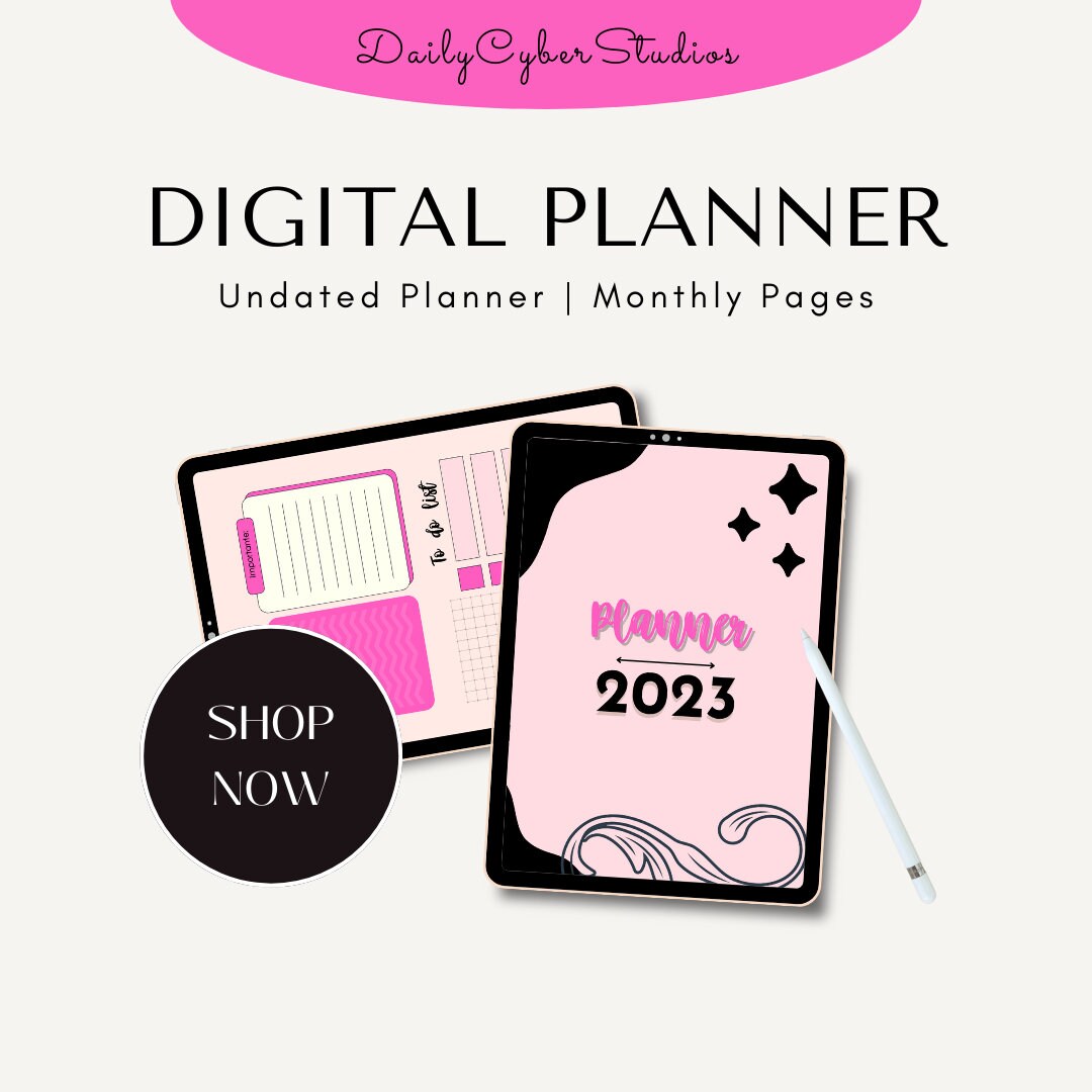 Planning Calendar 2023 2024 English Etsy