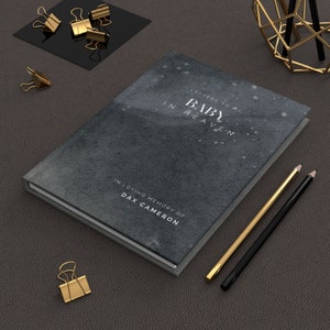 Cartas a mi bebé- PERSONALIZAR Diario de duelo / Tapa dura mate Night Sky / Regalo de pérdida de bebé / Regalo de recuerdo de bebé / Regalo para padres en duelo