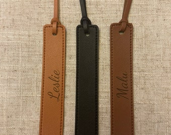 Custom Leather Bookmark