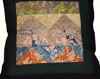Fortuny Chevron Dekokissen: Gestepptes Handwerker-Design, 45 cm x 45 cm