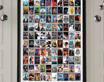 Impression personnalisée des 100 meilleurs films - Films de votre choix