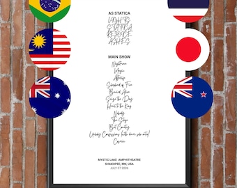 Setlist des concerts d'Avenged Sevenfold - Tournée AISA 2026 - Disponible pour tous les concerts