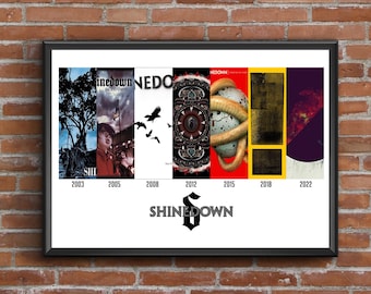 Band Discogrpahy Print - Your choice of Artist - S-T - Other artists listed seperatley or select custom