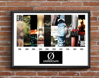 Künstler Diskographie Druck - Album Timeline Art (individualisierbar)