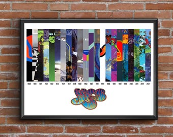 Artist Discography Print – Album Timeline Art (Customizable)