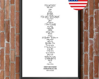 MGK Concert Set List - 2026 USA and Canada Edition - Available for any concert