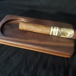 Walnut Cigar Ashtray | Groomsman Gift | Cigar Accessory | Wood Ashtray