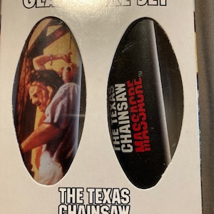 Texas Chainsaw Massacre Set mit 2 Schnapsgläsern, neu im Karton, plus weitere 5 verschiedene Horror-Sets