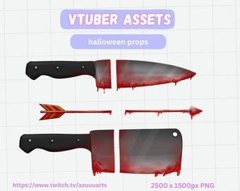 Vtuber Asset halloween props / PNG / kawaii/cute/Cool