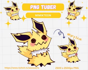 Mimikyu jolteon PNGtuber | Cute Vtuber Model | Chibi | Mimikyu pokemon | Twitch | Youtube | Stream PNG Tuber Ready To Use
