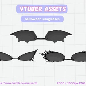 Vtuber Asset halloween Sun glasses / PNG / kawaii/cute/Cool