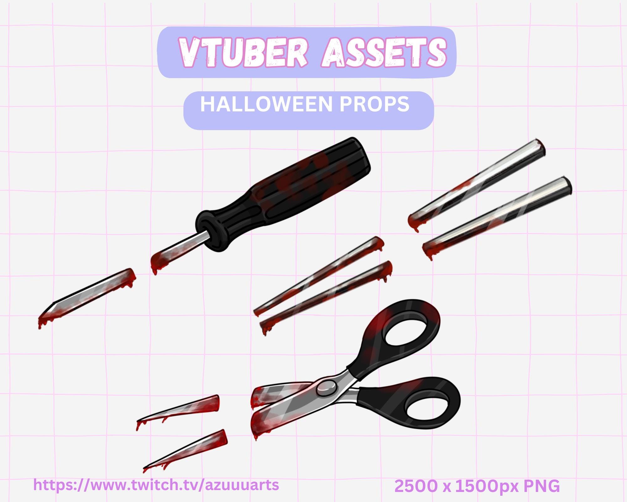 Vtuber Asset Halloween accessories props / PNG / kawaii/cute/Cool (0.2)