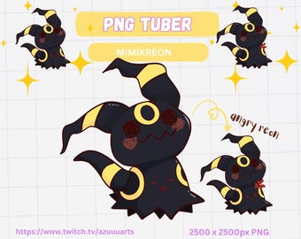 Mimikyu Umbreon PNGtuber | Cute Vtuber Model | Chibi | Mimikyu pokemon | Twitch | Youtube | Stream PNG Tuber Ready To Use