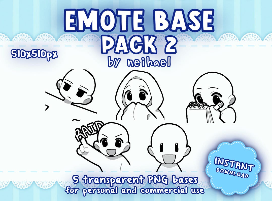 Emote Base Pack 2 - Etsy