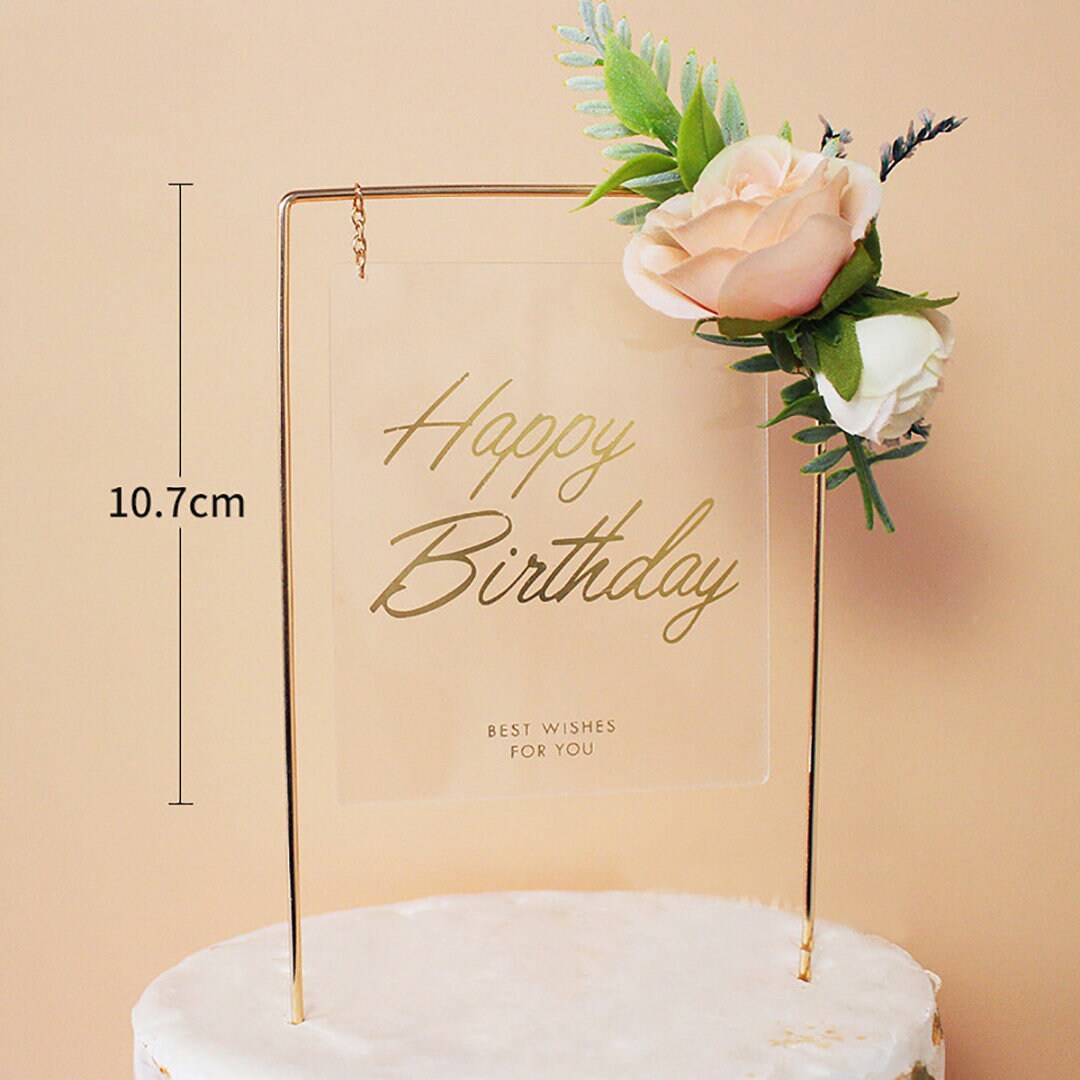 Happy Birthday Cake Decorating Set Für Alter 1-5 – Inklusive Magnetische Ballons, Kerzen & Geburtstagsabzeichen