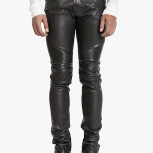 Genuine Leather Slim fit Trousers