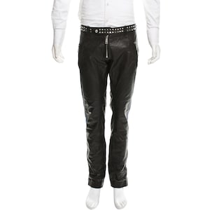 Echt lederen motorbroek voor heren
