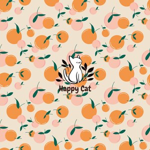 Fresh Orange seamless pattern, fruit seamless file, Seamless Repeat Pattern for fabric