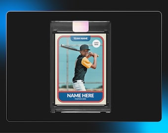 Custom Retro-Style Sports Card – Personalized Gift for Christmas, Thanksgiving & Special Occasions