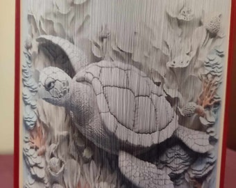 Tortue 3D 01 motif de bordure de photo (livre d'art)