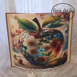 Glass Spring Apple photo edge pattern (book art)