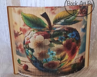 Glass Spring Apple photo edge pattern (book art)