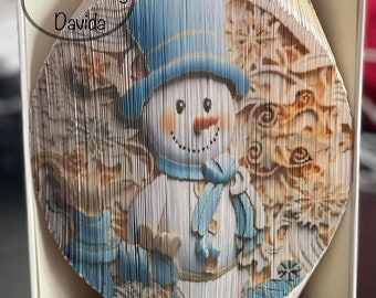 Snowman Photo Edge Combi Pattern