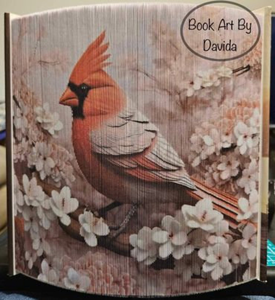 3D Cardinal Photo Edge Pattern (book Art) - Etsy