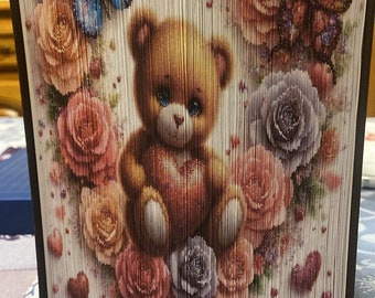 Valentine Bear 2 (book art)