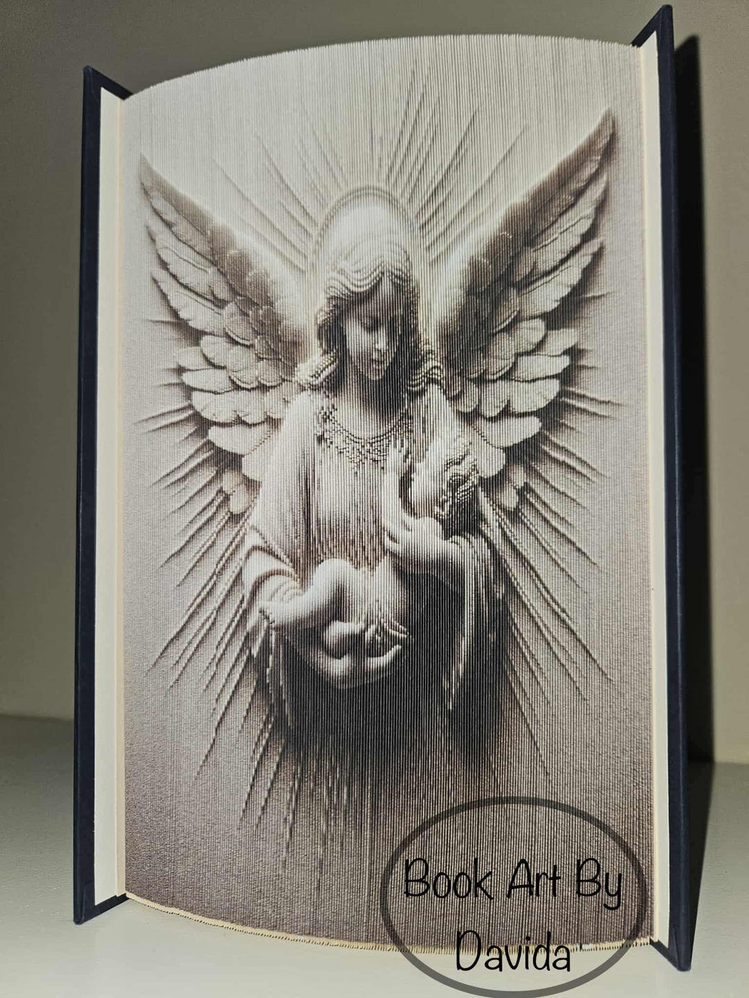 3D Angel 3 Photo Edge Pattern (book Art) - Etsy