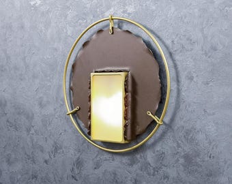 Finnis Bronze und Gold LED Designer Wandleuchte, handgefertigtes Metalldekor, moderne Innenleuchte